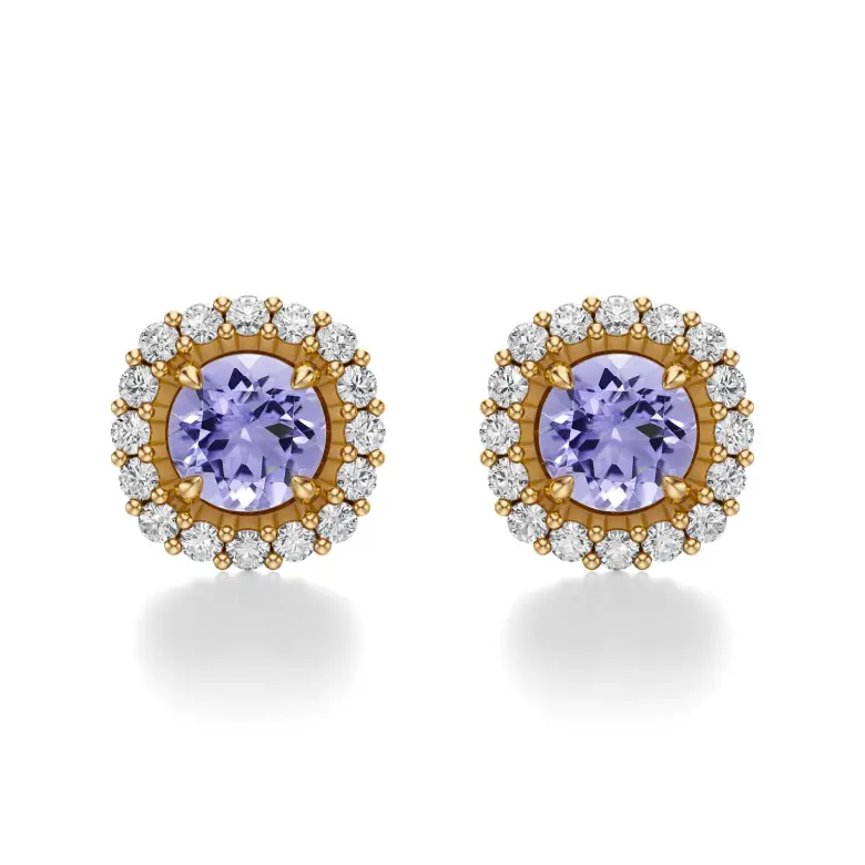 Kolczyki z tanzanitem AJK_012